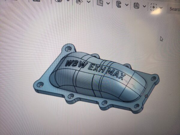 WB FLOWMAX Wetbike exhaust plate